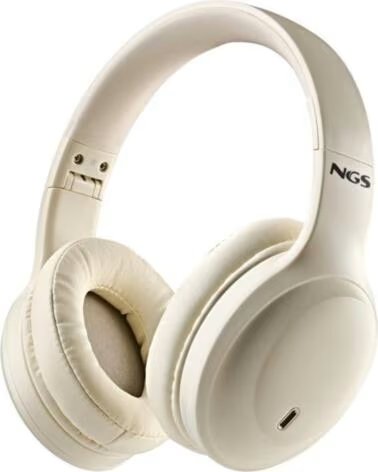 NGS Auriculares Inalambricos Artica Glacier- con Microfono- Bluetooth- Beiges