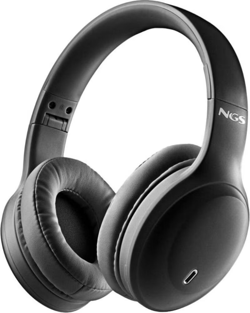 NGS Auriculares Inalambricos Artica Glacier- con Microfono- Bluetooth- Negros