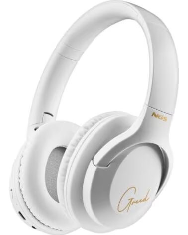 NGS Auriculares Inalambricos Artica Greed- con Microfono- Bluetooth- Blancos