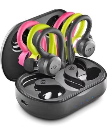 NGS Auriculares Deportivos Bluetooth Artica Jogger con estuche de carga- Autonomia 10h- Negros