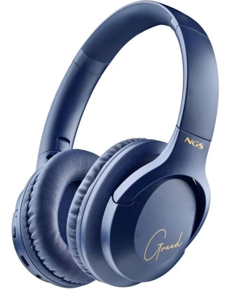 NGS Auriculares Inalambricos Artica Greed- con Microfono- Bluetooth- Azules