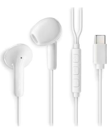 NGS AURICULARES INTRAUDITIVOS CROSS GLIDE CON MICRÓFONO USB TIPO-C BLANCOS