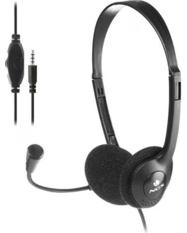 NGS Auriculares MS103 MAX- con Microfono- Jack 3 5- Negros