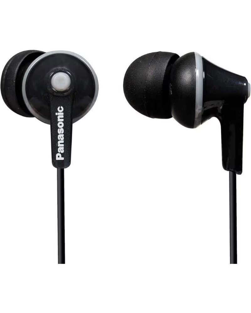 PANASONIC Auriculares Intrauditivos RP-HJE125- Jack 3 5- Negros