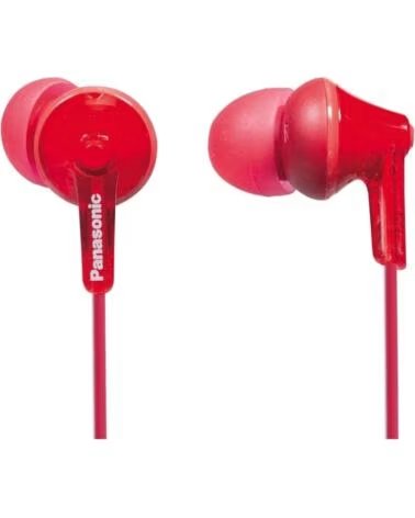 PANASONIC Auriculares Intrauditivos RP-HJE125- Jack 3 5- Rojos