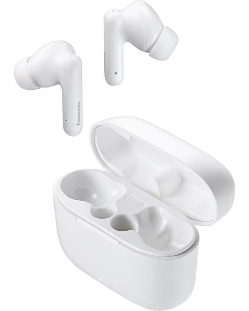 PANASONIC Auriculares Bluetooth RZ-B110W con estuche de carga- Autonomia 6h- Blancos