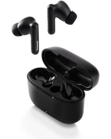 PANASONIC Auriculares Bluetooth RZ-B110W con estuche de carga- Autonomia 6h- Negros