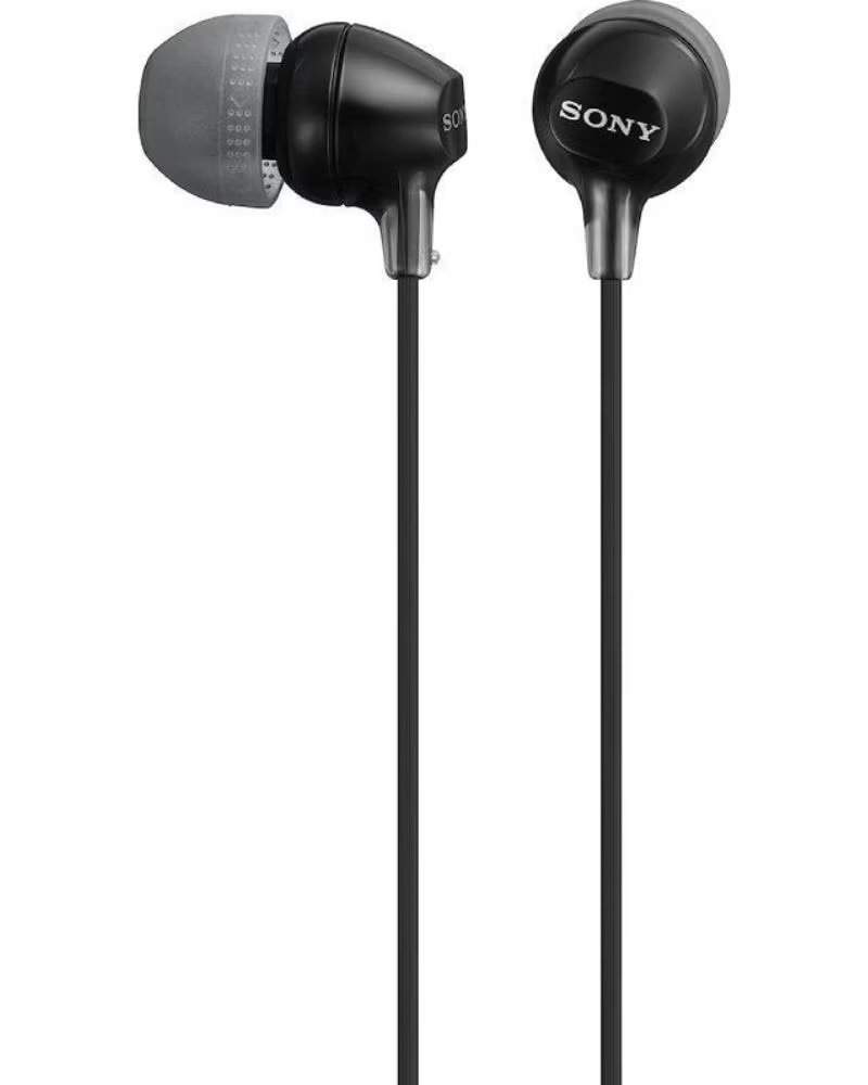 SONY Auriculares Intrauditivos MDREX15LPB- Jack 3 5- Negros
