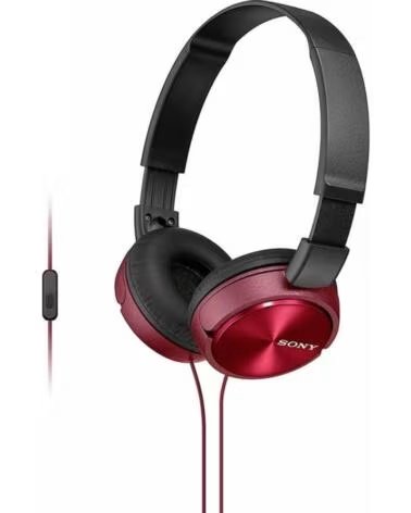 SONY Auriculares MDRZX310APR- con Microfono- Jack 3 5- Rojos