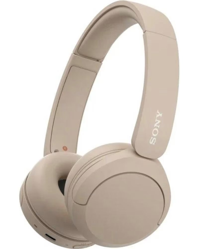SONY Auriculares Inalambricos WH-CH520- con Microfono- Bluetooth- Beige