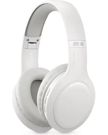 SPC Auriculares Inalambricos Heron Studio- con Microfono- Bluetooth- Blancos