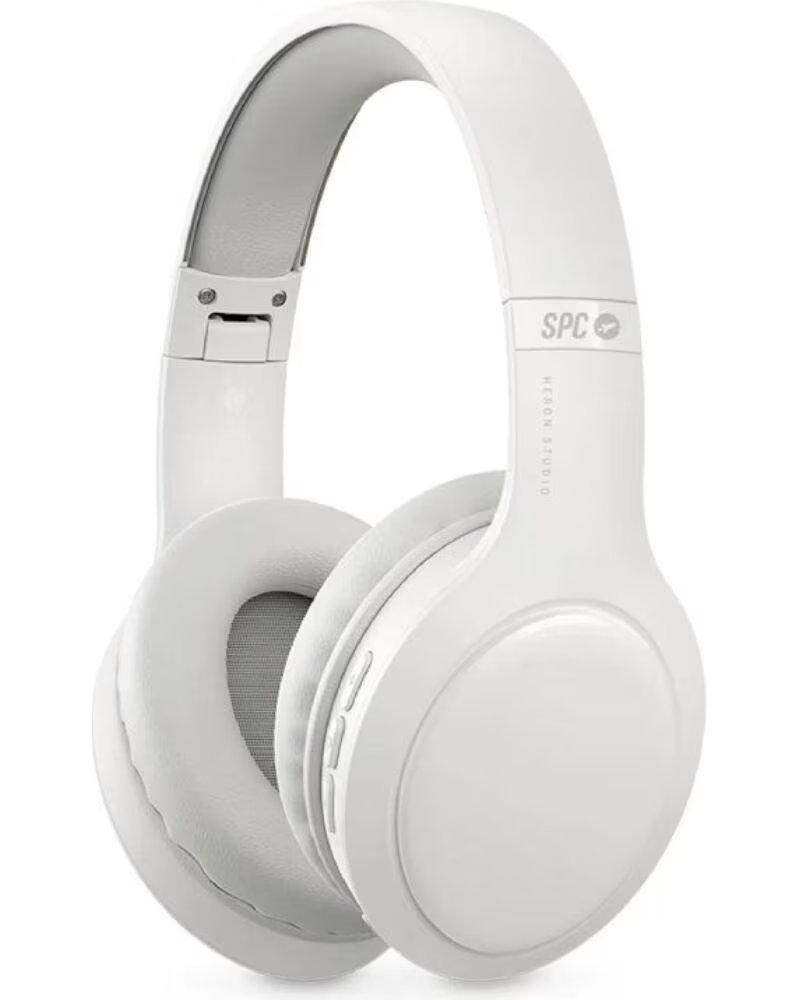 SPC Auriculares Inalambricos Heron Studio- con Microfono- Bluetooth- Blancos