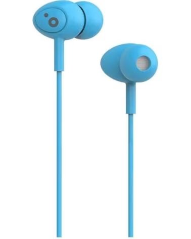 SUNSTECH Auriculares Intrauditivos Pops- con Microfono- Jack 3 5- Azules