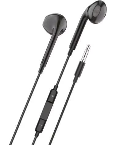 TECH ONE TECH Auriculares Intrauditivos earTECH TEC1002- con Microfono- Jack 3 5- Negros
