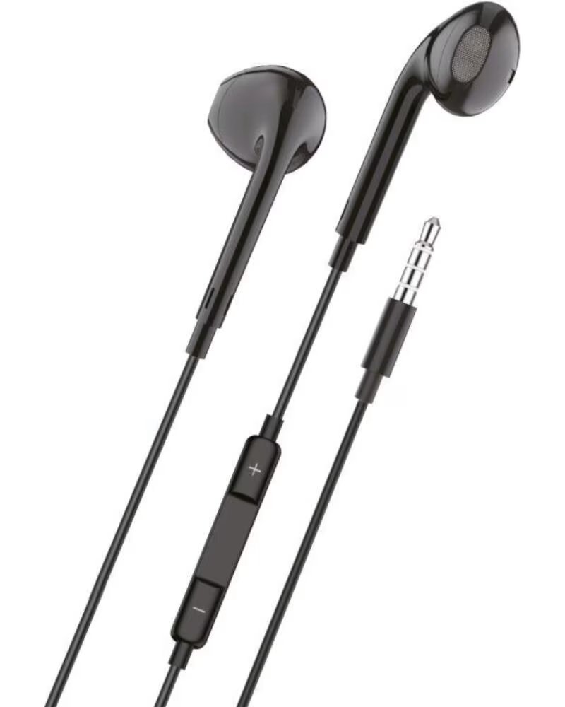 TECH ONE TECH Auriculares Intrauditivos earTECH TEC1002- con Microfono- Jack 3 5- Negros