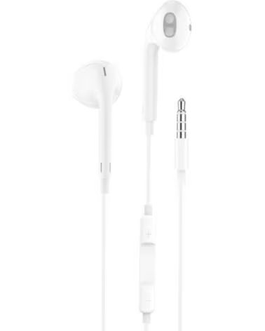 TECH ONE TECH Auriculares Intrauditivos earTECH TEC1001- con Microfono- Jack 3 5- Blancos