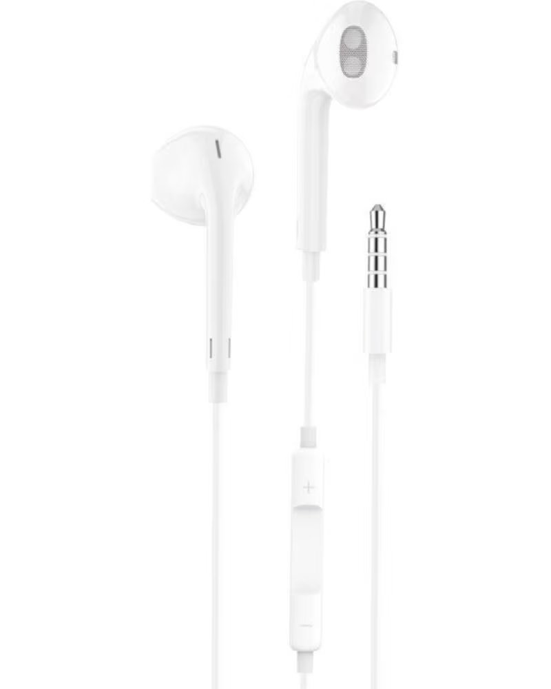 TECH ONE TECH Auriculares Intrauditivos earTECH TEC1001- con Microfono- Jack 3 5- Blancos