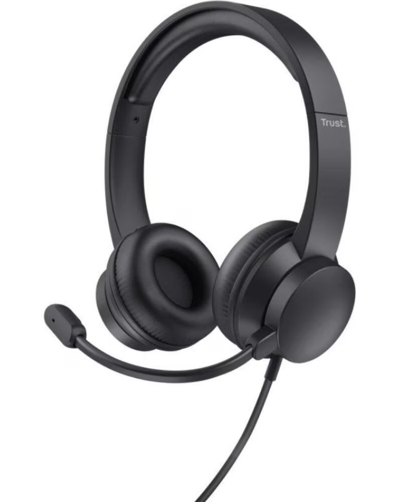 TRUST Auriculares HS-150- con Microfono- Jack 3 5- Negros