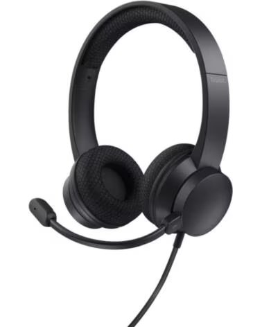 TRUST Auriculares Ayda- con Microfono- USB- Negros