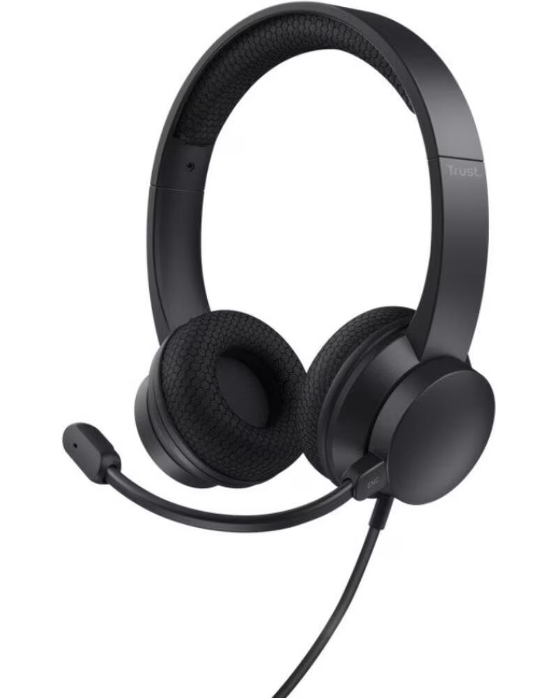 TRUST Auriculares Ayda- con Microfono- USB- Negros