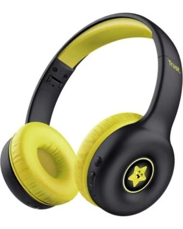 TRUST Auriculares Infantiles Inalambricos Nouna Kids- con Microfono- Negros