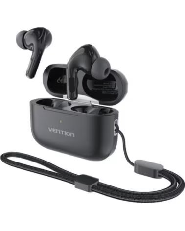 VENTION Auriculares Bluetooth Echo Lite E11 Plus con estuche de carga- Autonomia 6h- Negros