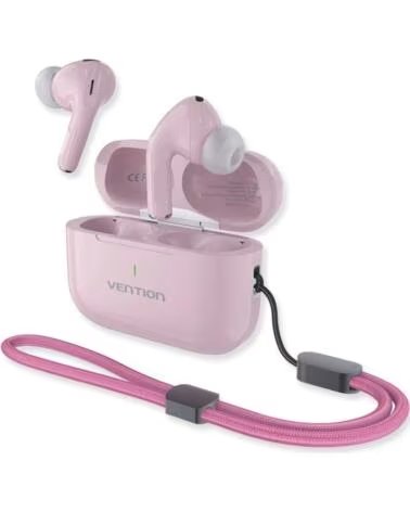 VENTION Auriculares Bluetooth Echo Lite E11 Plus con estuche de carga- Autonomia 6h- Rosas