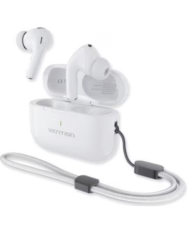 VENTION Auriculares Bluetooth Echo Lite E11 Plus con estuche de carga- Autonomia 6h- Blancos