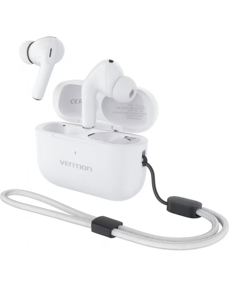 VENTION Auriculares Bluetooth Echo Lite E11 Pro con estuche de carga- Blancos