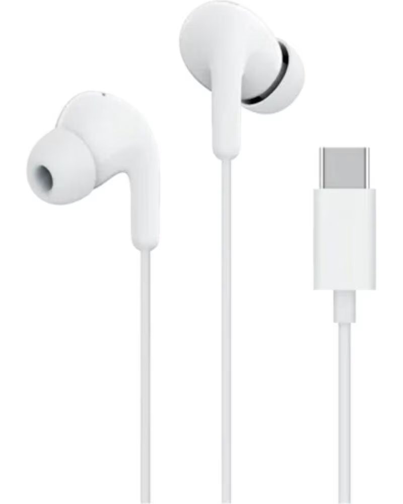 xiaomi Auriculares Intrauditivos Earphones Tipo-C- con Microfono- USB Tipo-C- Blancos