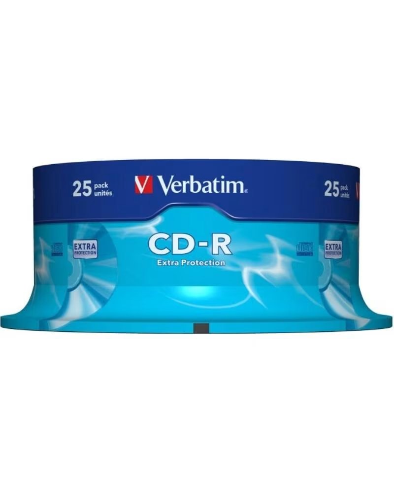 VERBATIM CD-R Datalife 52X- Tarrina-25uds