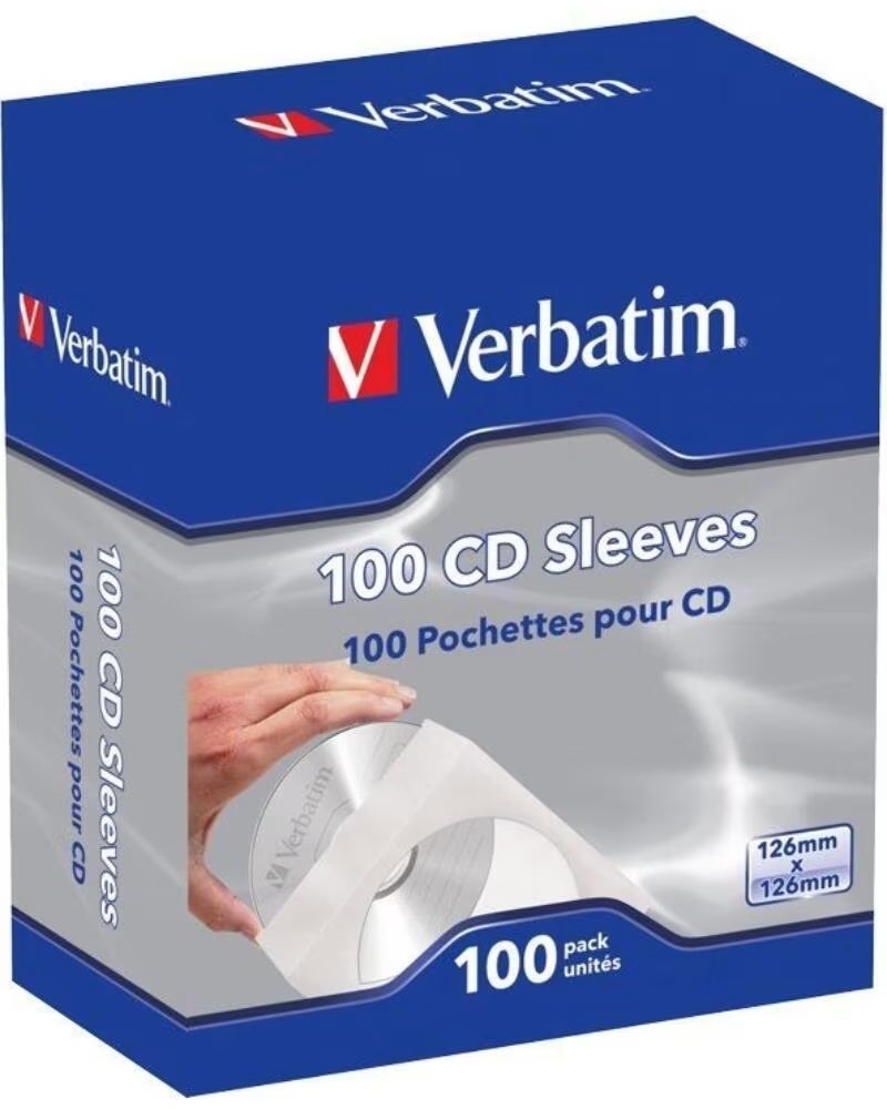 VERBATIM Fundas CD-R Sleeves- Caja-100uds