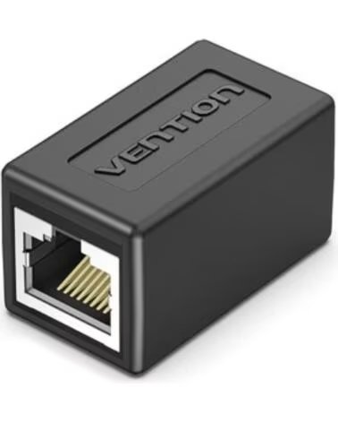 VENTION Adaptador Conector RJ45 IPVB0-5- Cat 6 FTP- RJ45 Hembra - RJ45 Hembra- 5 uds- Negro