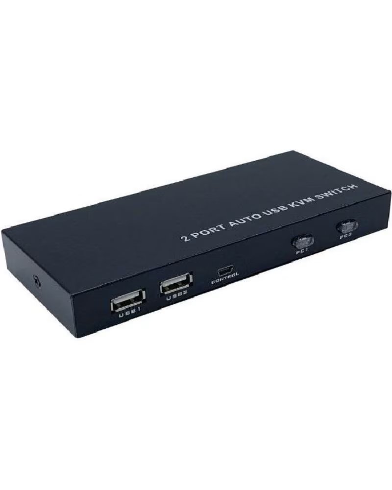 AISENS Conmutador KVM HDMI A111-0400- 2PC con 1 solo teclado y raton