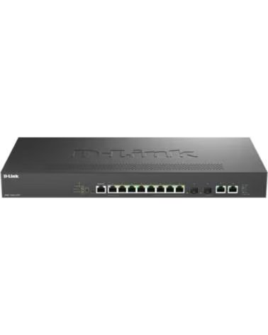 DLINK Switch Gestionable D-Link DMS-1250-12TP 10 Puertos- RJ-45 100-1000-2 5G- PoE- SFP