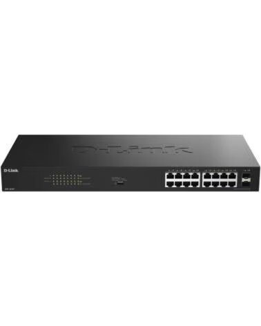 DLINK Switch D-Link DGS-1018P-E 18 Puertos- RJ-45 Gigabit 10-100-1000 PoE- SFP