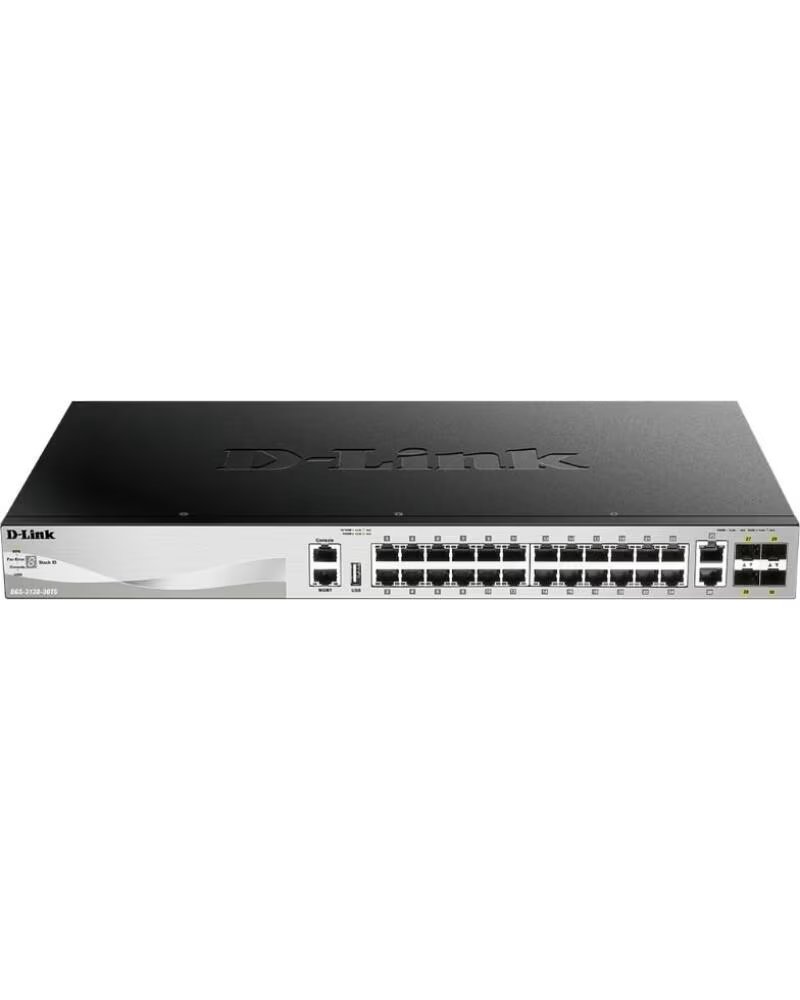 DLINK Switch Gestionable D-Link DGS-3130-30S-E 28 Puertos- RJ-45 10-100-1000- SFP