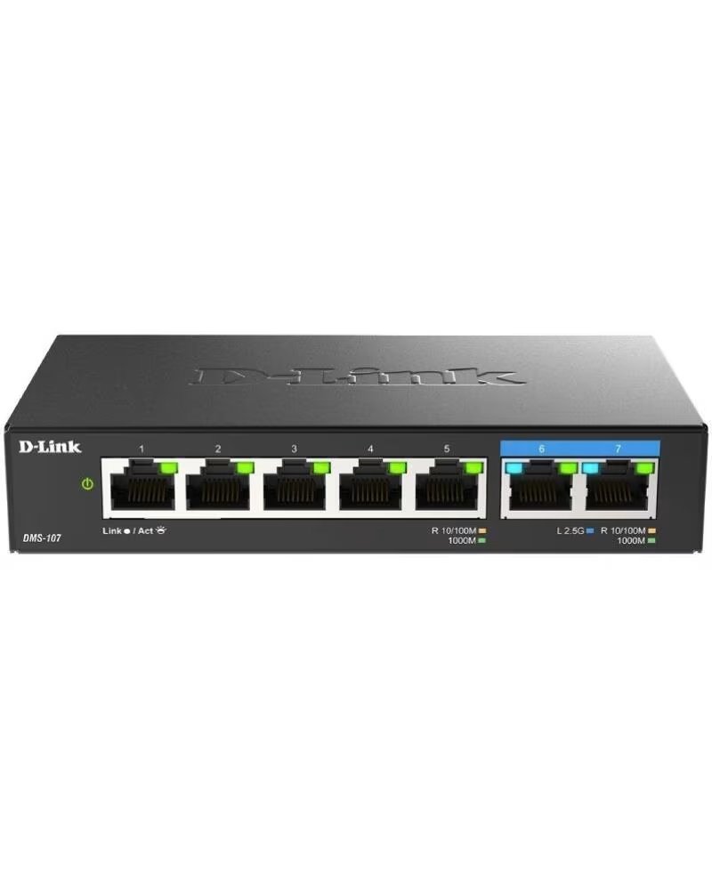 DLINK Switch D-Link DMS-107 7 Puertos- RJ-45 10-100-1000