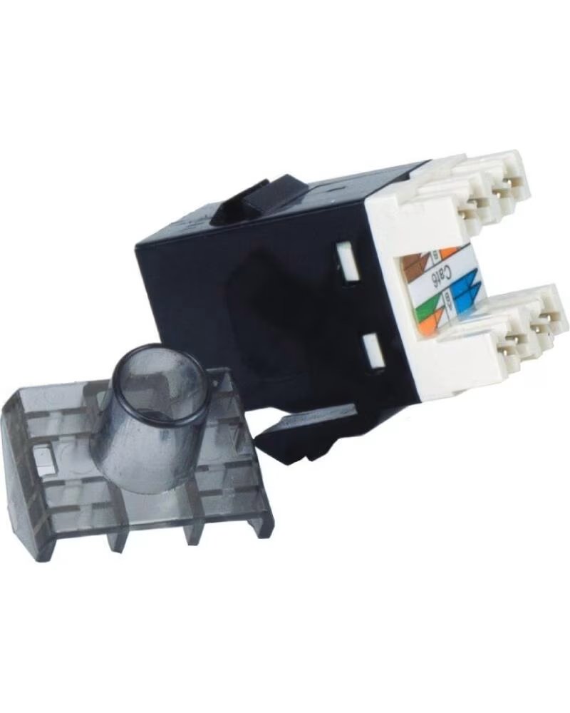 PHASAK Conector RJ45 SD 3018 Cat 6 UTP- Negro