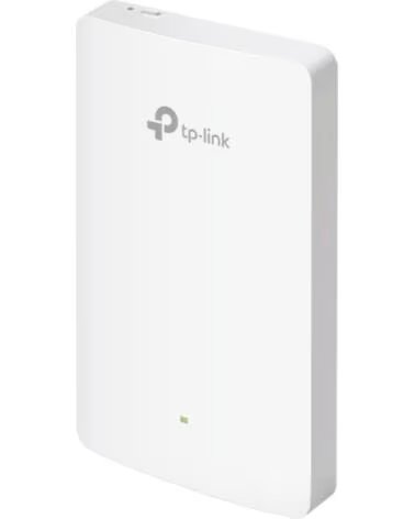 TP-LINK Punto de Acceso Inalambrico Omada EAP615-WALL- WiFi 6- PoE- 1800Mbps- 2 4GHz 5GHz- Antenas de 4dBi- WiFi 802 11 ax-ac-a-