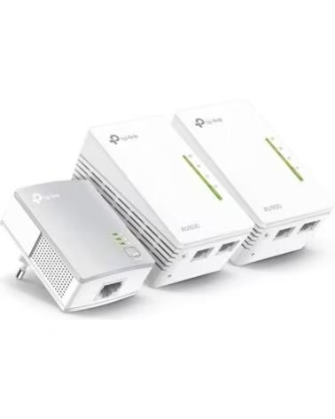 TP-LINK Adaptador Powerline WPA4220TKit 500Mbps- Alcance 300m- Pack de 3