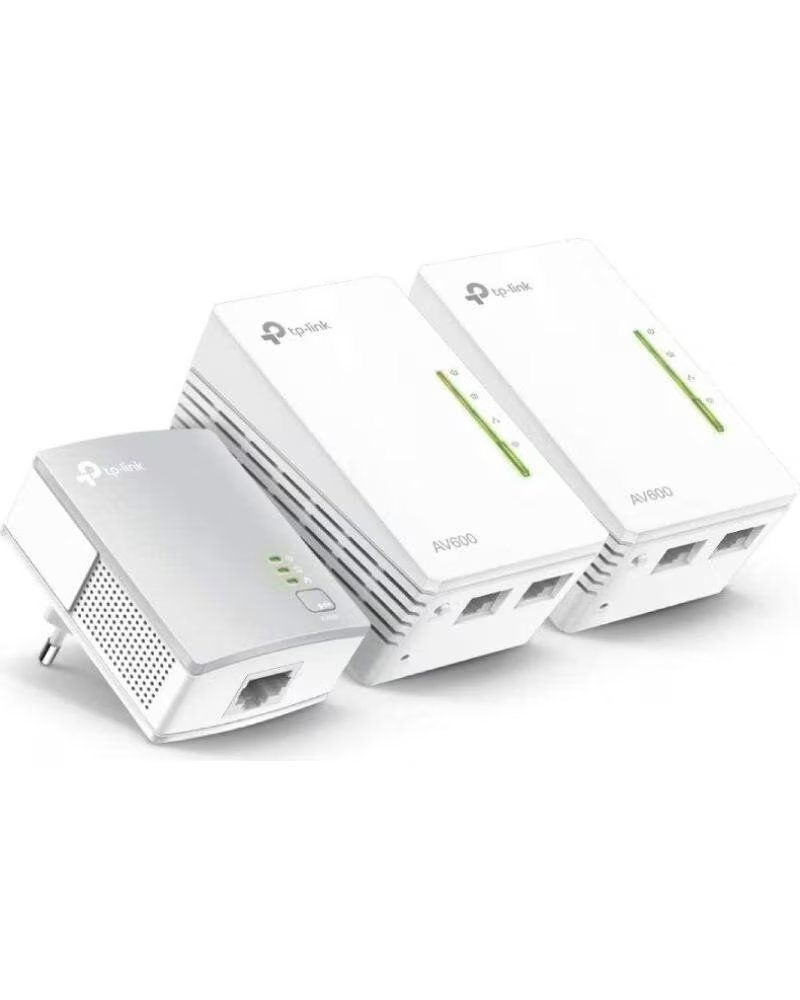 TP-LINK Adaptador Powerline WPA4220TKit 500Mbps- Alcance 300m- Pack de 3