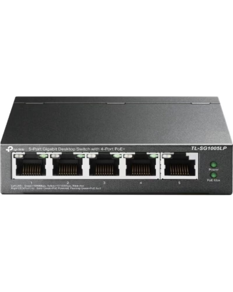 TP-LINK Switch 5 puertos tp - link tl - sg1005lp 10 - 100 - 1000 4 puertos poe