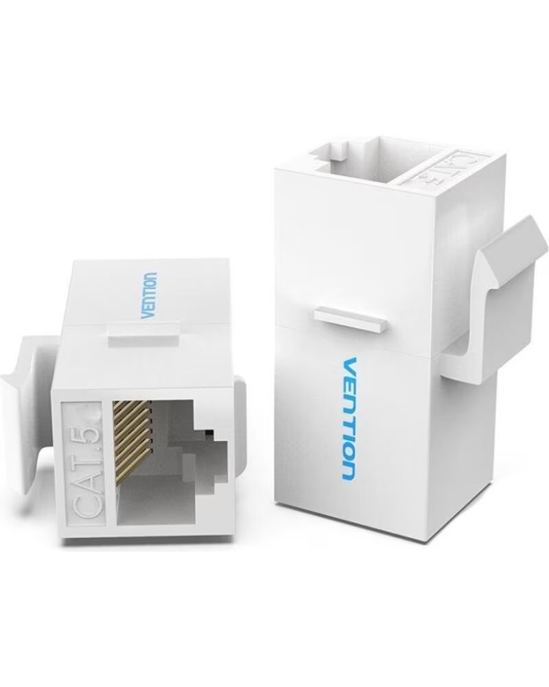 VENTION ADAPTADOR CONECTOR RJ45 VDD-B07-W CAT5 UTP FÊMEA PARA BRANCO
