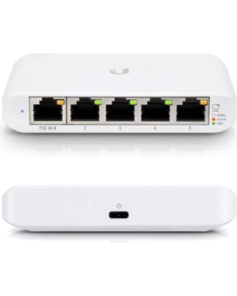 UBIQUITI Switch Gestionable USW-Flex Mini 5 Puertos- RJ45 10-100-1000 POE