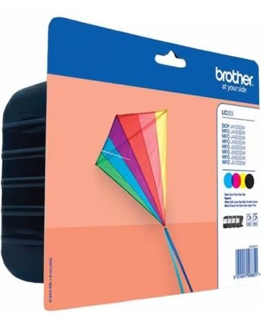 BROTHER Cartucho de Tinta Original LC-223VALBP Multipack- Cian- Magenta- Amarillo- Negro