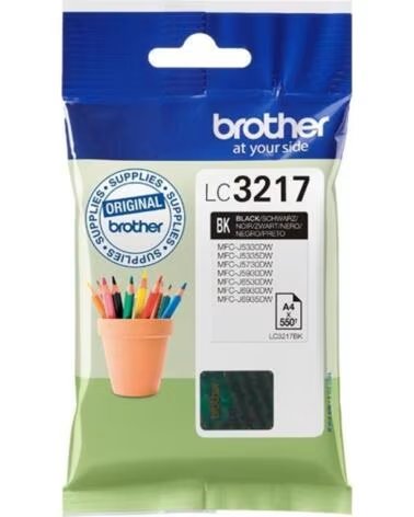 BROTHER Cartucho de Tinta Original LC-3217BK- Negro