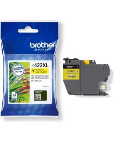 BROTHER Cartucho de Tinta Original LC-422 XL Alta Capacidad- Amarillo