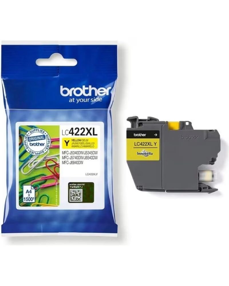 BROTHER Cartucho de Tinta Original LC-422 XL Alta Capacidad- Amarillo