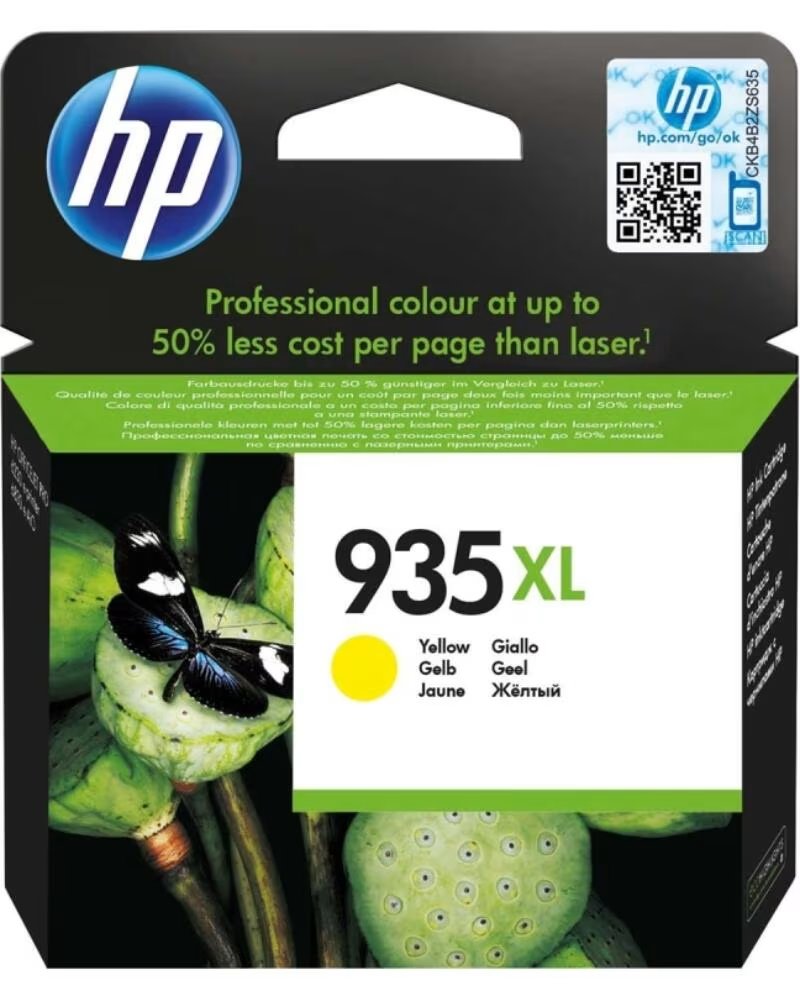 HP Cartucho de Tinta Original nº935 XL Alta Capacidad- Amarillo